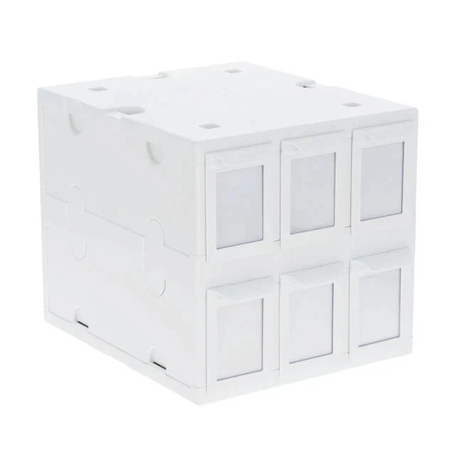 BCW 6 Drawer Card Catalog STACKABLE Box- White FREE SHIP