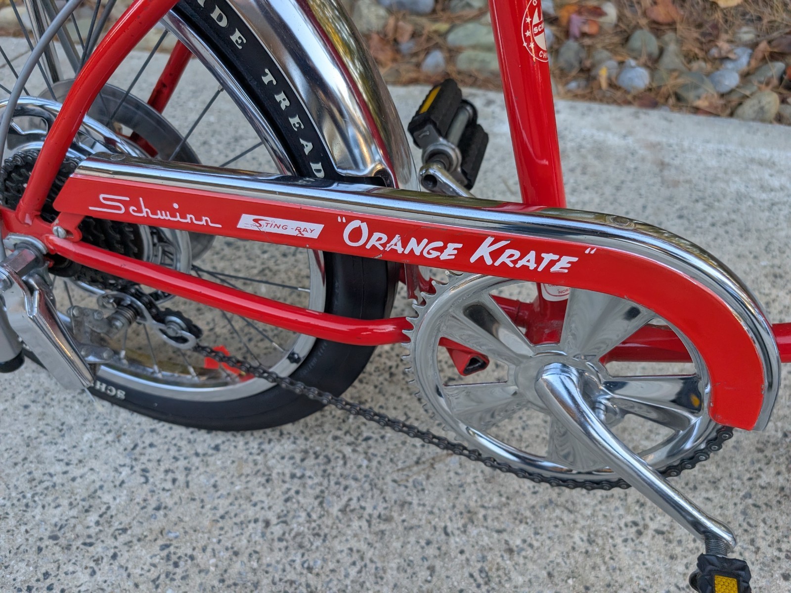 SCHWINN 1973 SUNSET ORANGE KRATE Bicycle 5 speed STINGRAY 20 inch Bike ORIGINAL