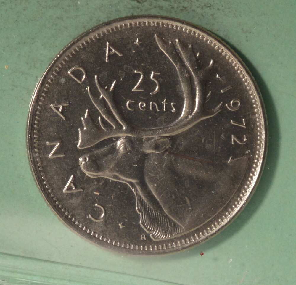 1972 Canada 25 Cent - Graded ICCS MS-65 XHW