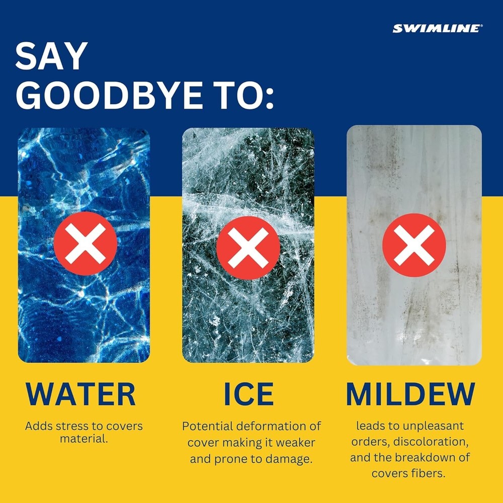 SWIMLINE HYDROTOOLS Submersible Pool Cover Saver Water Siphon Pump Automatic