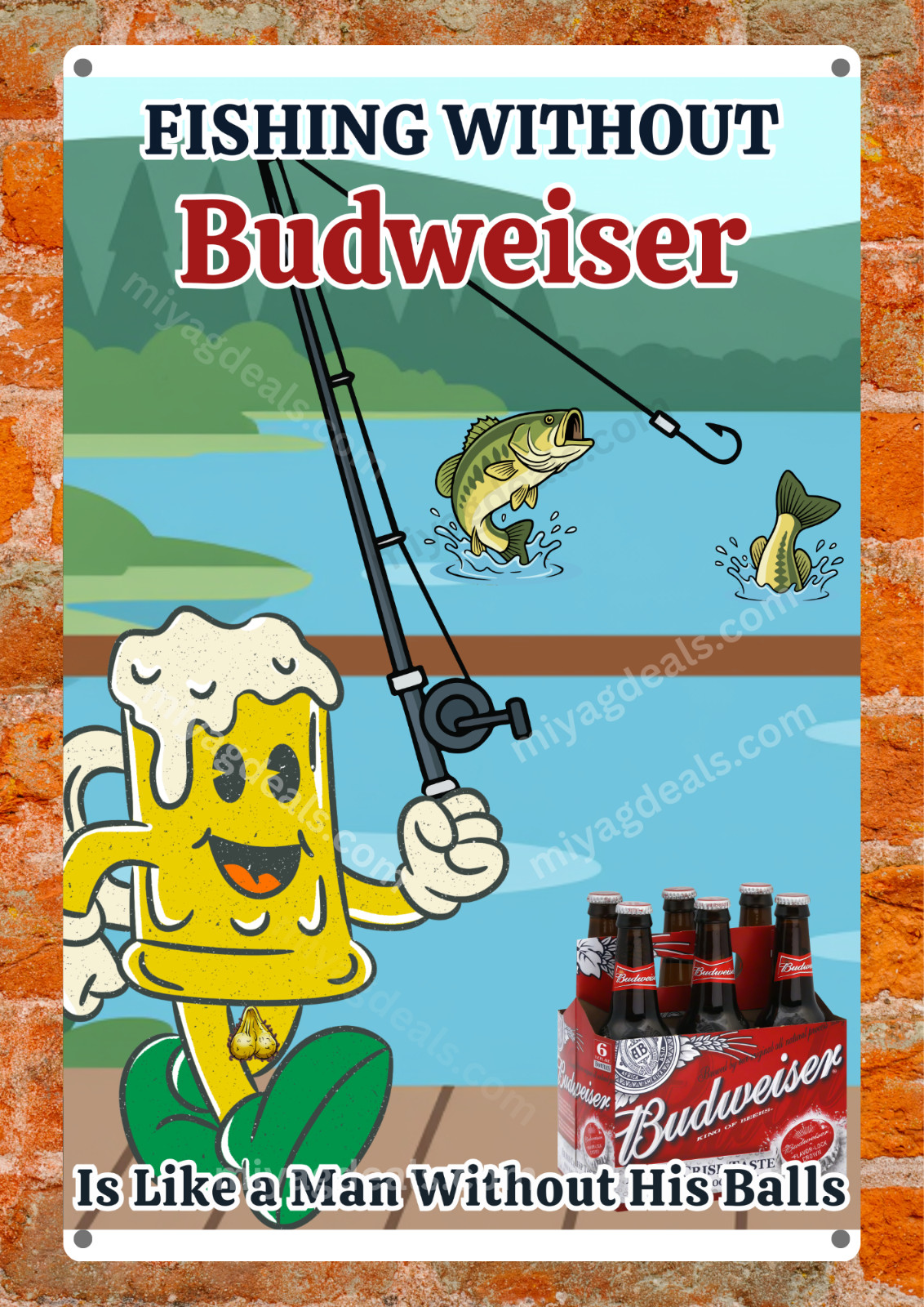 King Of Beers Sydney Sweeney Metal Poster Sign Bar Garage Wall Decor Read Des