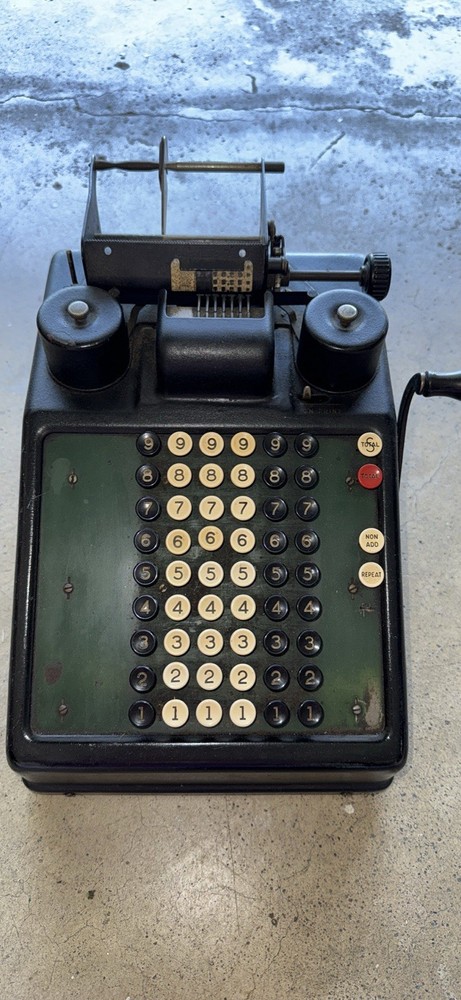 Vintage Burrough's Portable Adding Machine Great Collection Piece