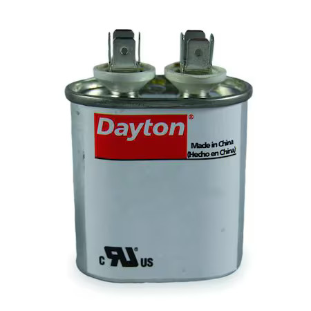 Dayton 2Mdz8 Run Capacitor, 50 Mfd, 440V, Oval