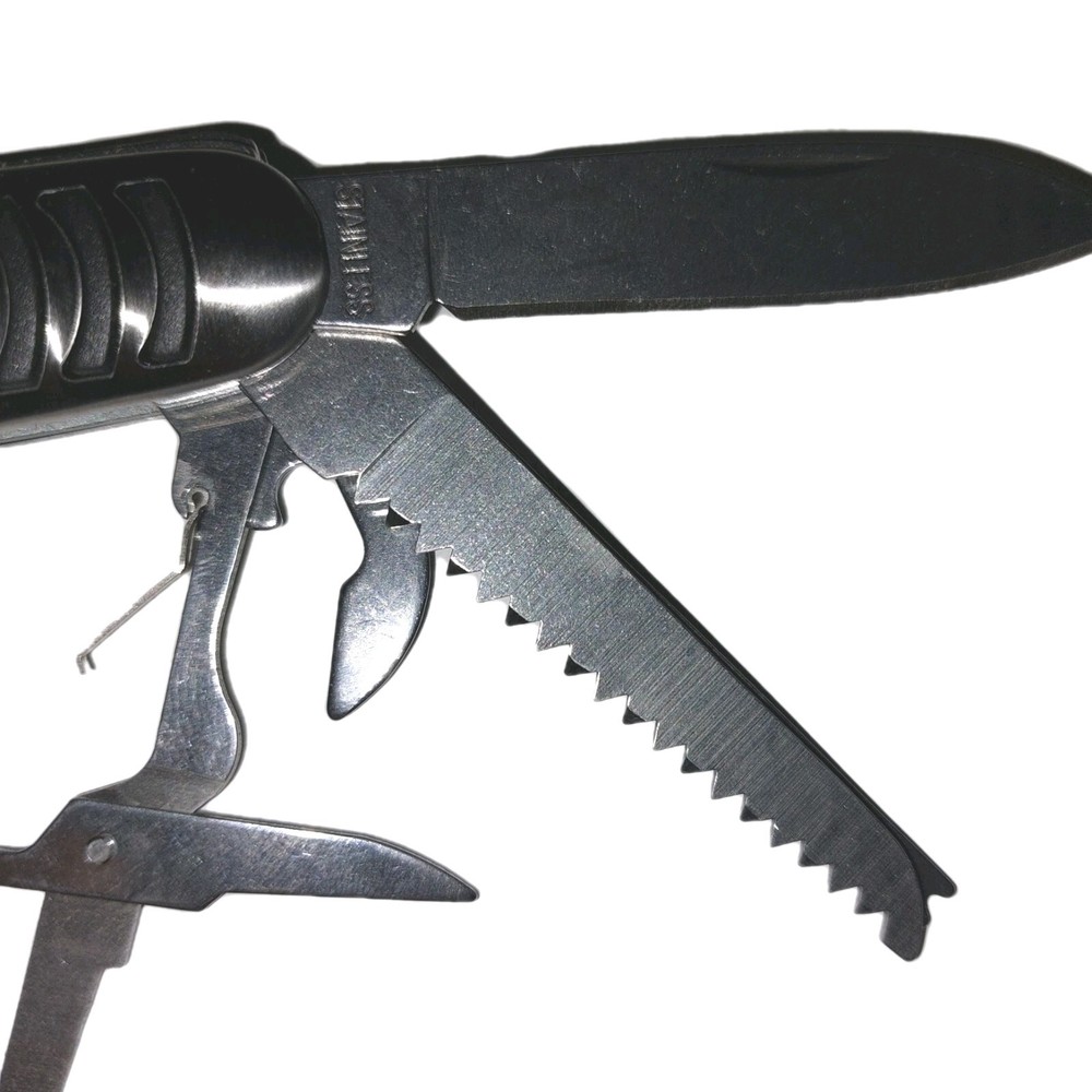 24 Pocket Knives. 10 Function Multi Tool Knife Scissors Wine Can Opener Philips