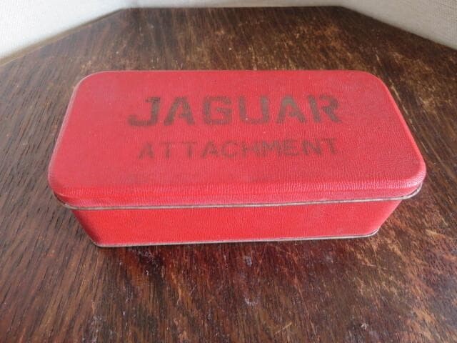 Showa Retro Jaguar Sewing Machine Attachment Case