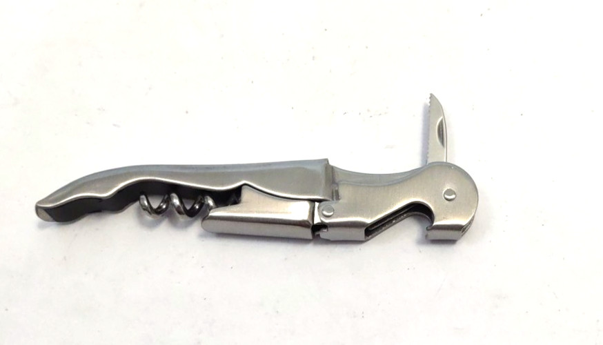La Crema Corkscrew Wine Key Opener Silver