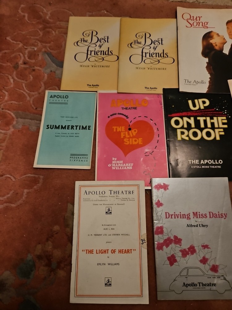9 'Apollo' Theatre Programmes