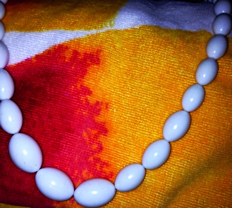Handmade beaded White necklace