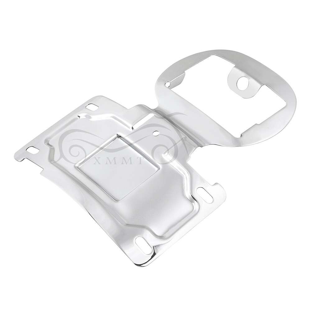 Chrome License Plate Relocation Bracket For Harley CVO Road Electra Glide FLHTCU