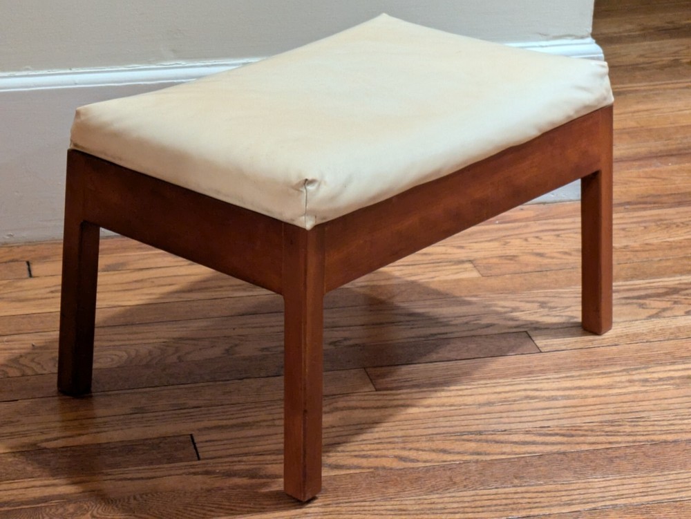 Mid Century Modern Small Ottoman Foot Stool Footstool