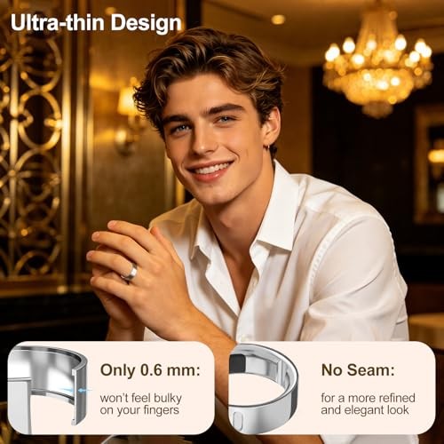 4 Pack Upgraded Ring Covers Compatible with Oura Ring Size 9 Gold*2+Silver*2
