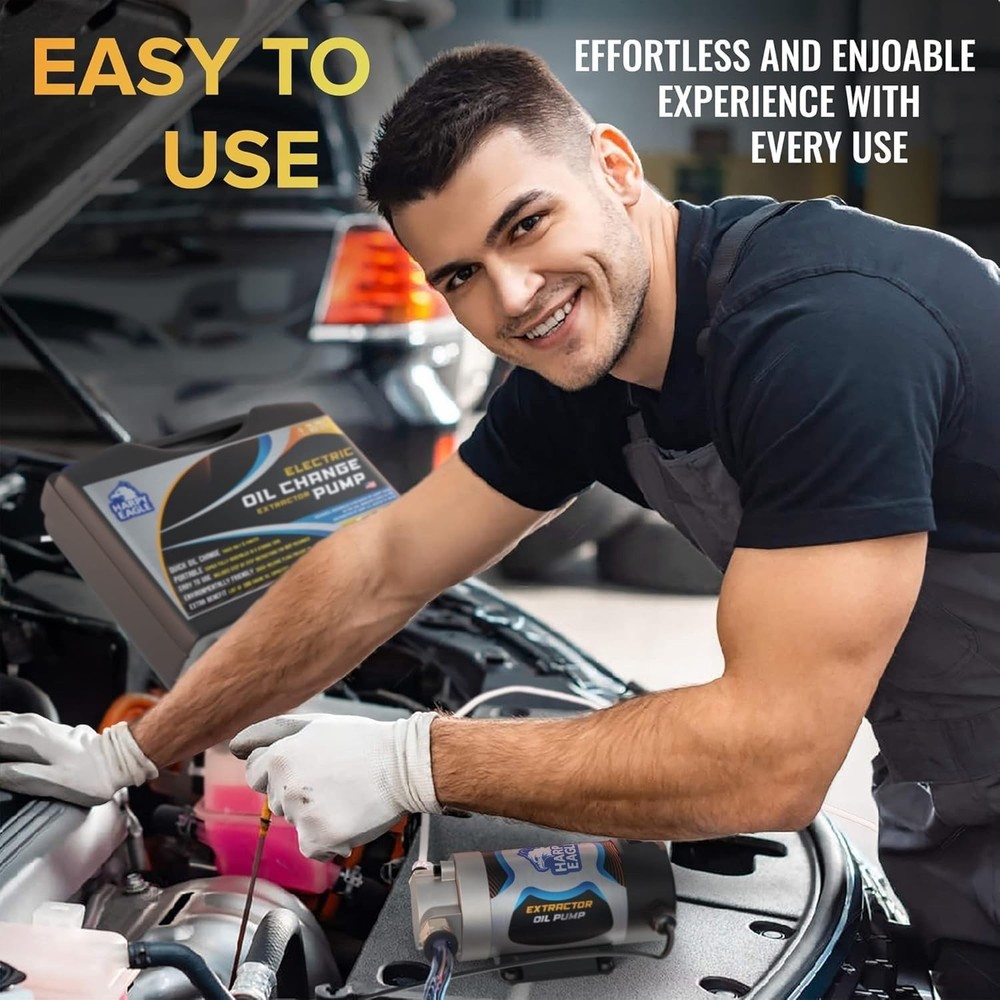 Durable Electric Oil Change Pump - 100W, Quick-Release Design & Safety Features