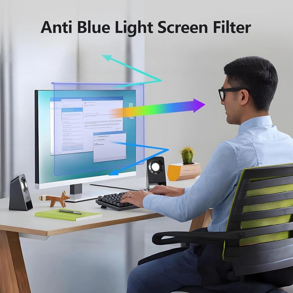27" Anti Blue Light Screen Computer Protector Hanging Type
