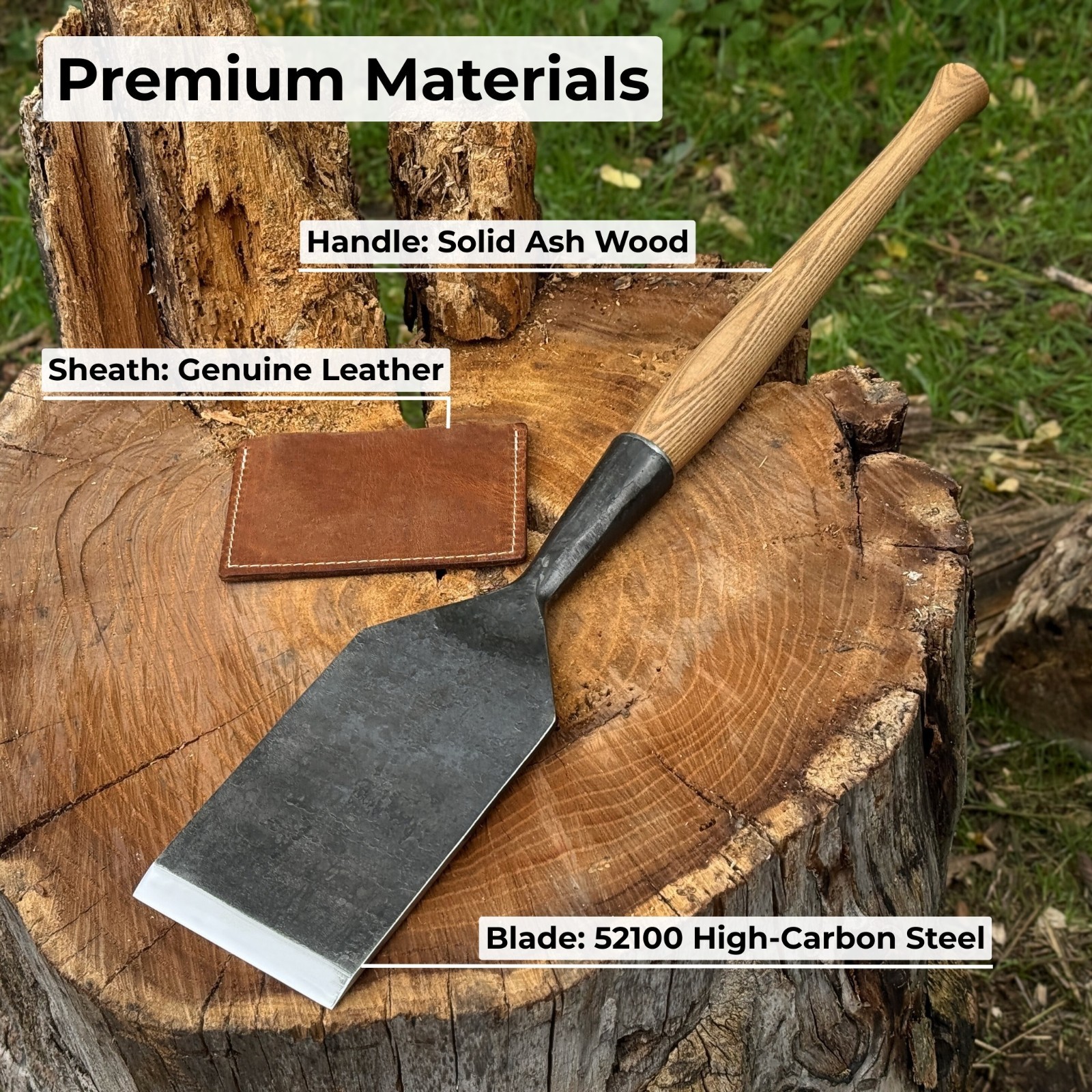Timber Slick Chisel Hand Forged 52100 Carbon Steel 0.8 – 4in Framing