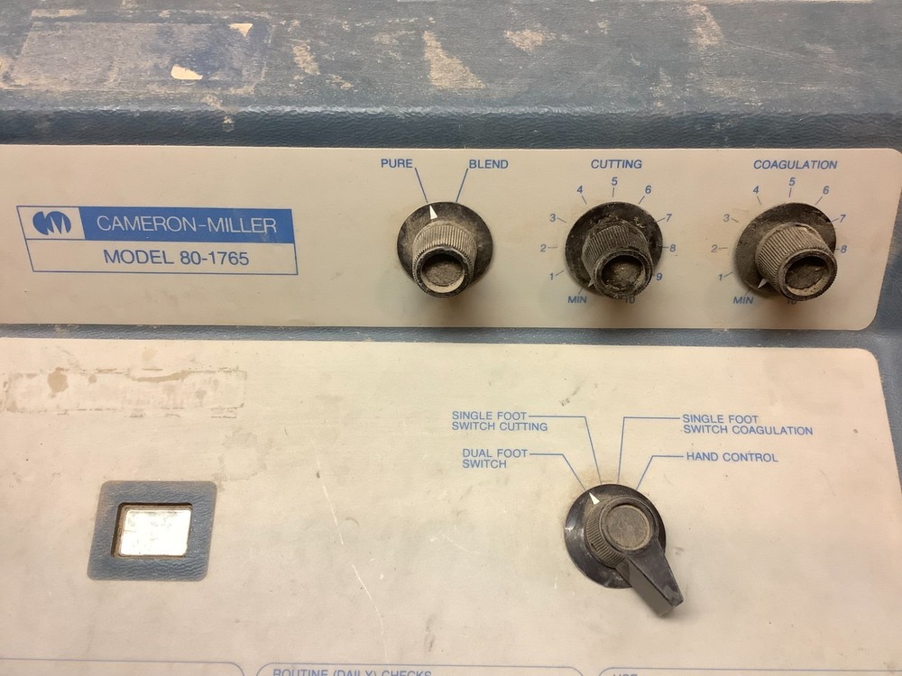 Cameron Miller Model 80-1765 Electro Surgical Unit