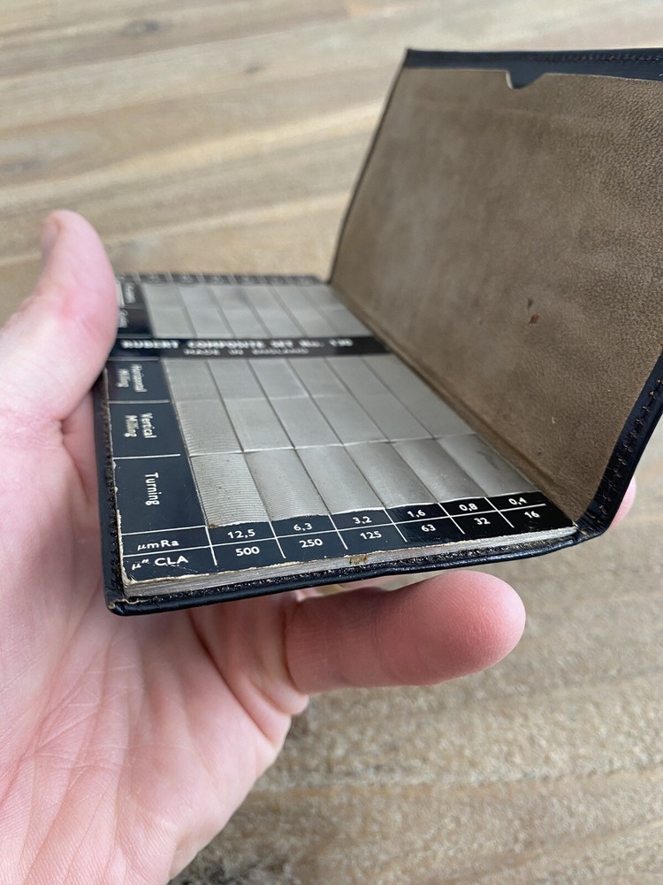 Surface Roughness Comparison Composite Pocket Set No 130 by Rubert & Co England