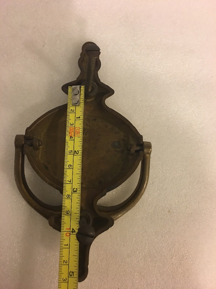 Antique Solid Brass Door Knocker 7"