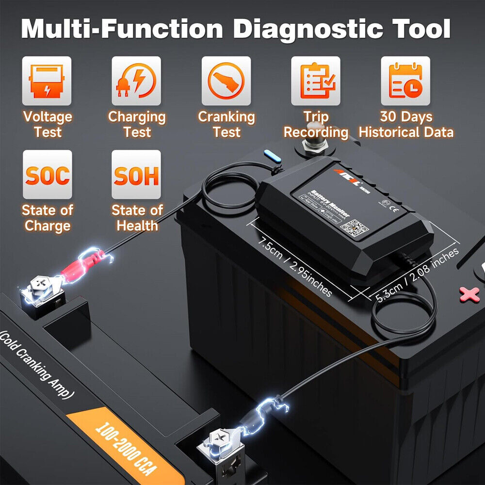 ANCEL BM300 Auto 12V Battery Tester Charging Cranking Analyzer For Android IOS