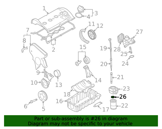 Genuine Volkswagen Stud Nut 068-115-723