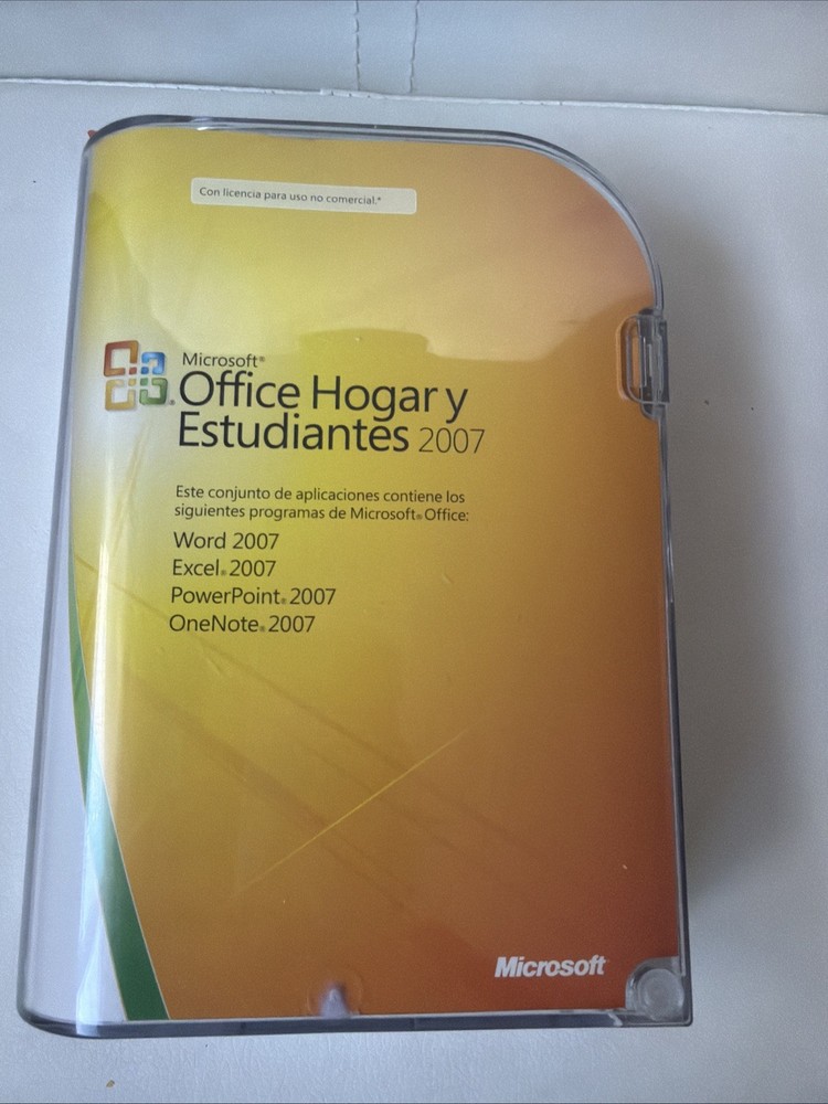 Microsoft Office Hogar Y Estudiantes 2007 Disc Only Spanish Version