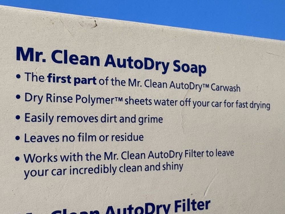 Mr Clean Auto Dry Car Wash System Starter Kit Bundle Device Soap Filter NEW