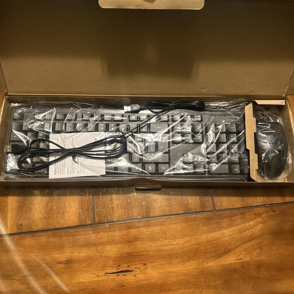 Genius KM-160 Wired Keyboard and Mouse Combo Black