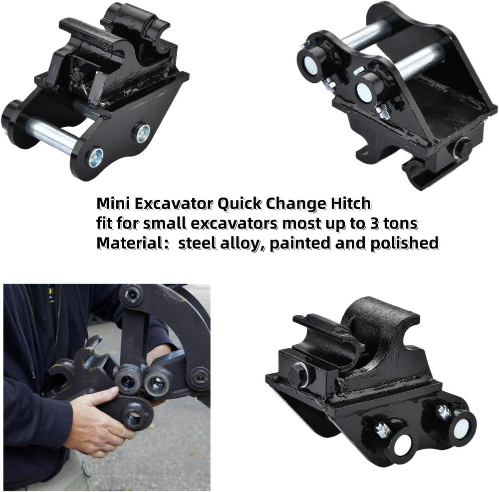 Mechanical Quick Change Hitch for Mini Excavators up to 3 Tons