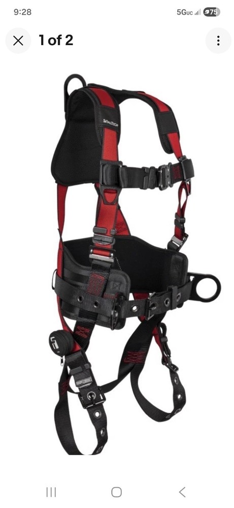 FallTech Tradesman Pro Construction Belted Harness - Large/XL - 7078CLX