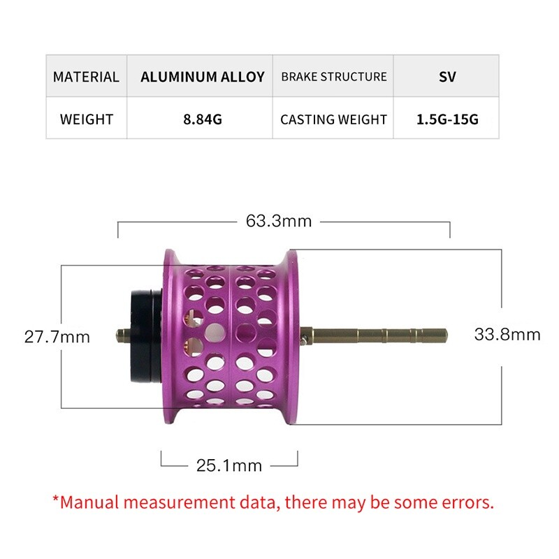 Spool Fishing Reel Refit Spool for Daiwa TATULA CT/CT SV/100 Aluminum Spool