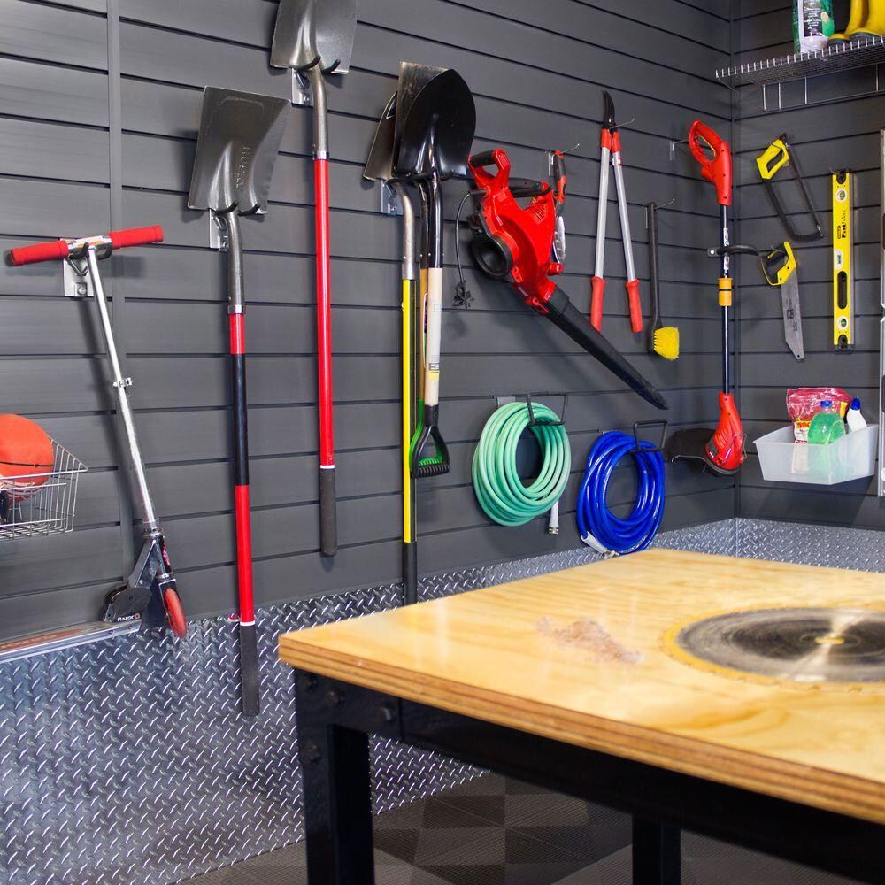 Proslat 8 ft. Wall Panel Kit Easy Install Tool Equipment Holding Organizer