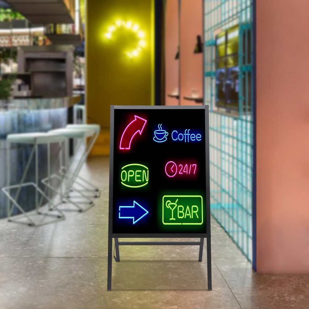 8 Fluorescent Markers LED Message Writing Board DIY Menu Sign Board + Remote