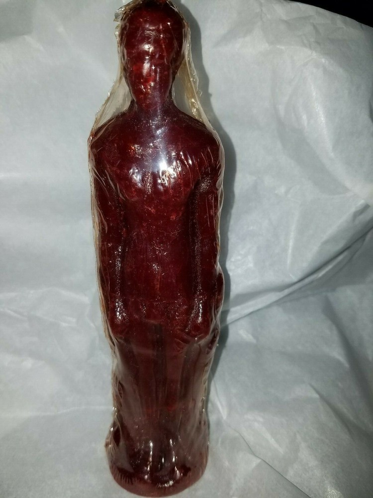 Brown Male  Human Image 7" Candle