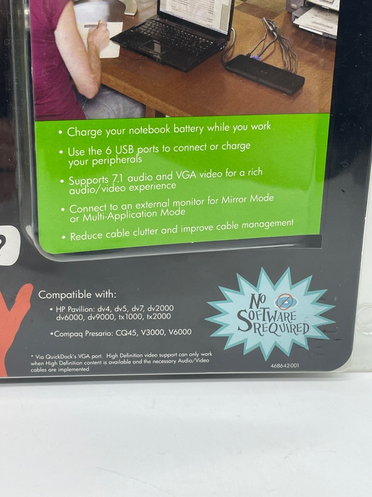 HP Notebook Quick Dock New Opened Package # KN744AA#ABA NEW