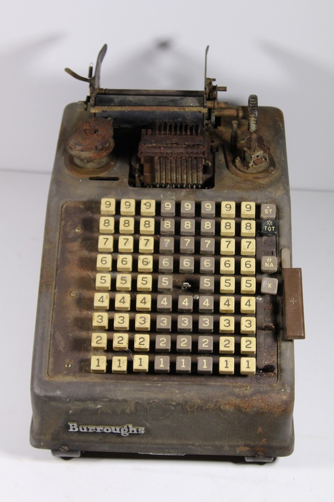 Vintage Burroughs Portable Adding Machine Untested Parts Series P