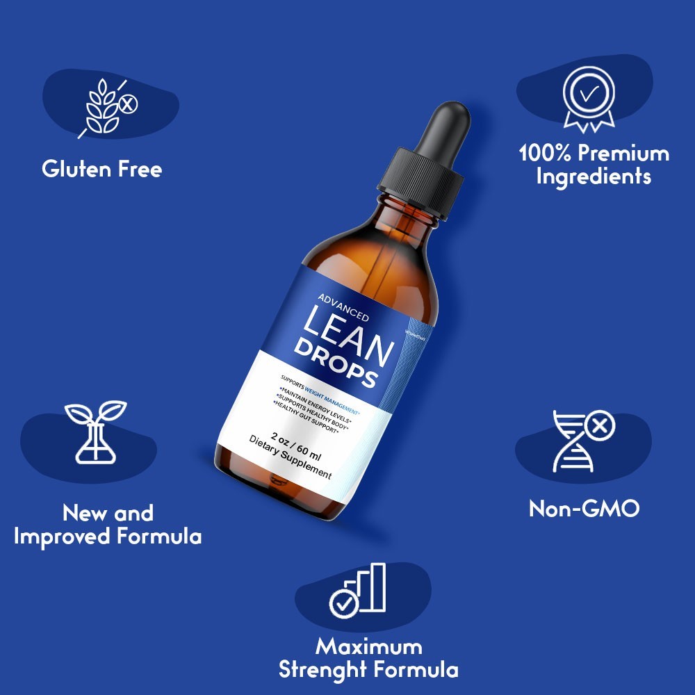 Lean Drops Liquid Supplement, All Natural Max Strength, LeanDrops (1 Pack)