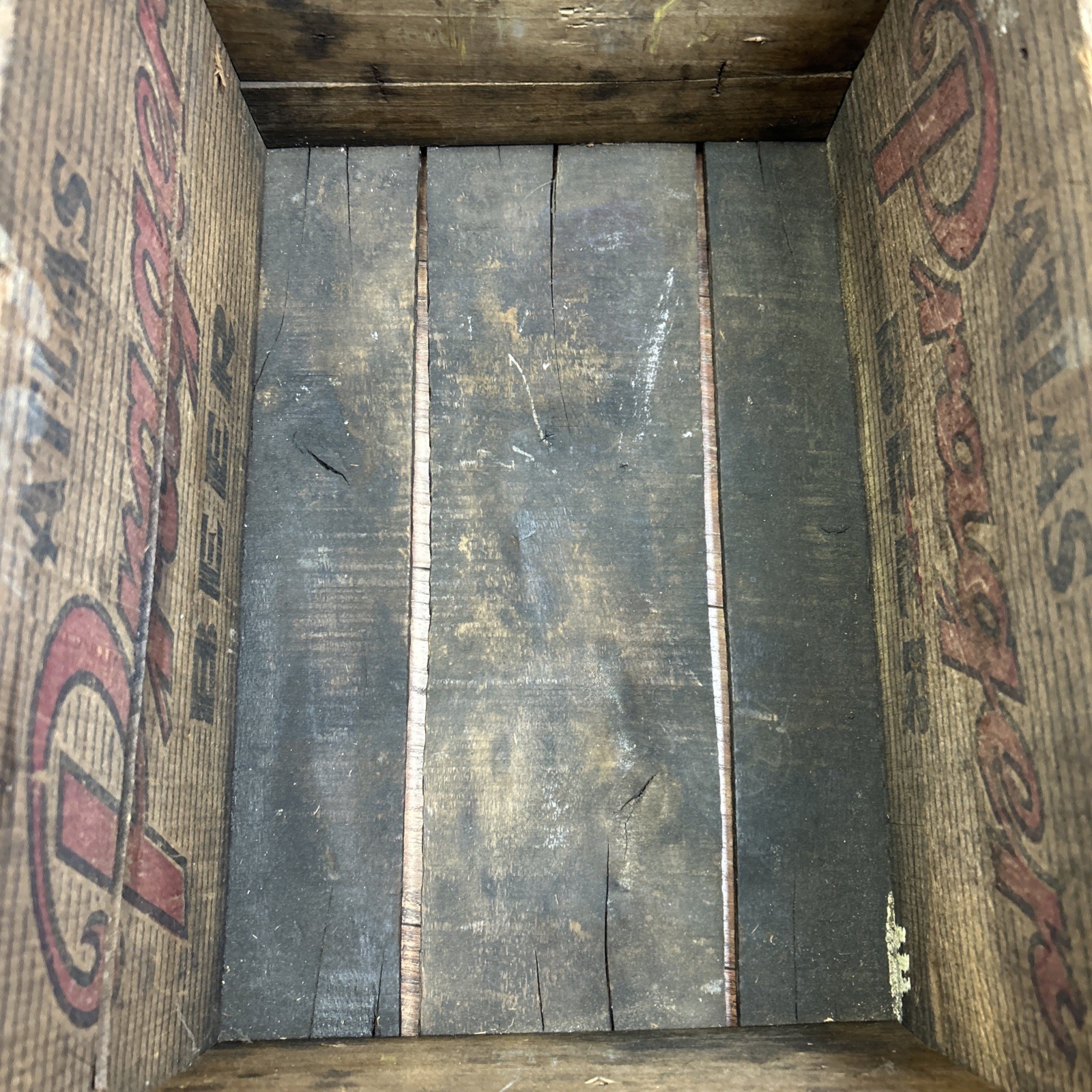 Atlas Prager Beer Crate Case Wood Chicago BW96 Wooden Advertising No Lid