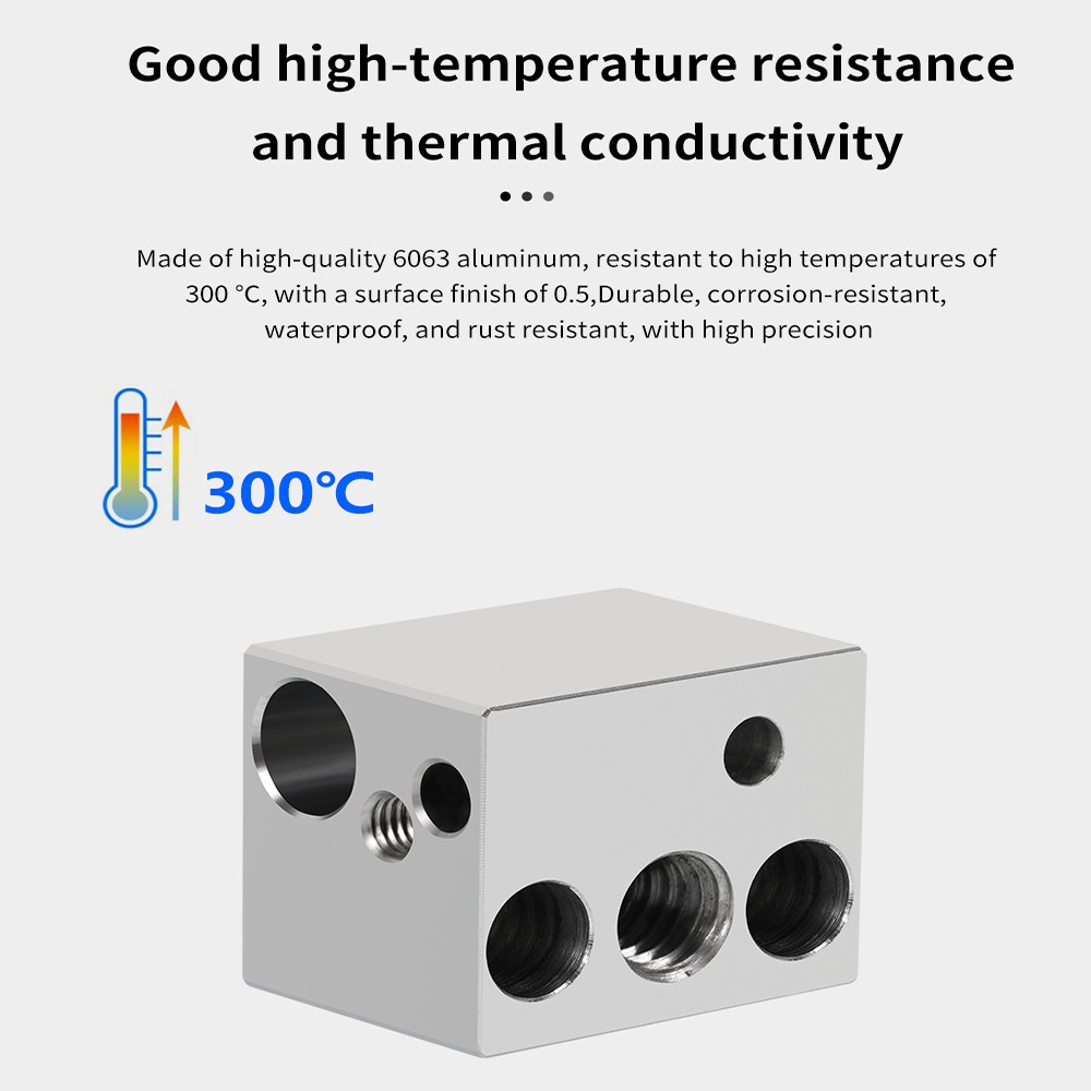 Hotend Kit For Elegoo Neptune 4 3D Printer hot end Extruder Heating Block Kit