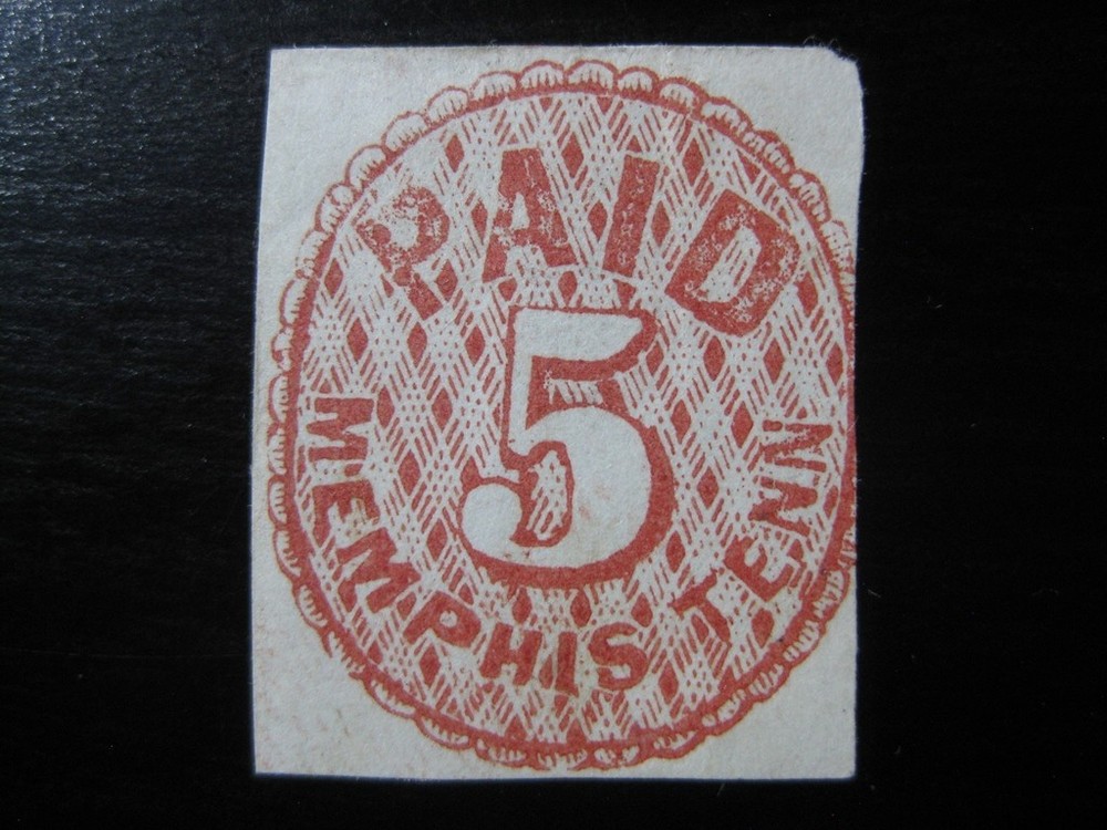 MEMPHIS CONFEDERATE STATES CSA Sc. #56X2 scarce mint no gum stamp!