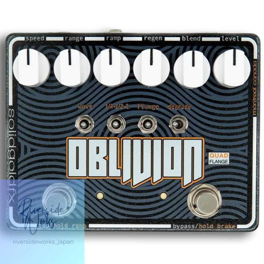 SolidGoldFX Oblivion Quad Flanger Guitar Effect Pedal
