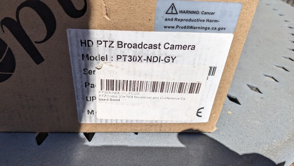 PTZOptics 30X-NDI - Powers on, Unit has issues. ARM Error