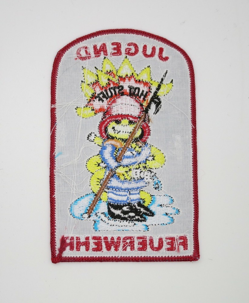 GERMAN FIRE PATCH HOT STUFF FEUERWEHR Vintage Original