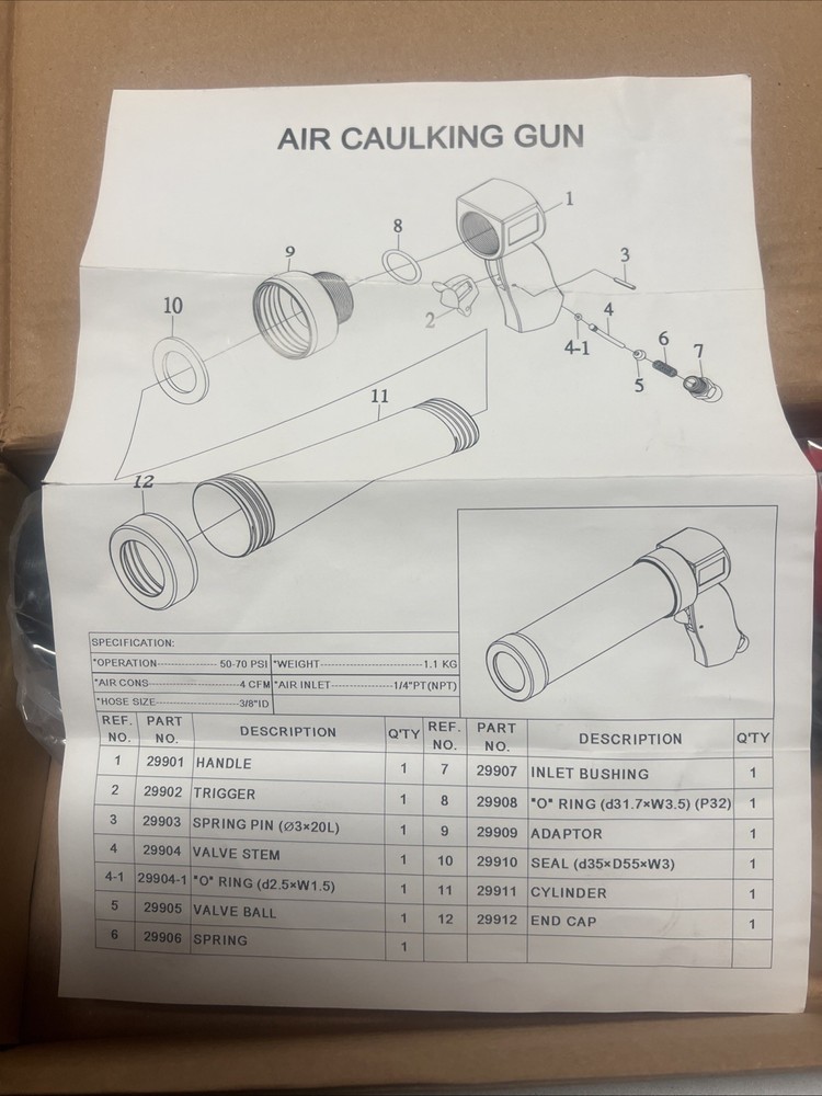 Air Caulking Gun