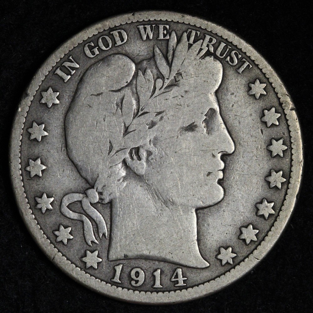 1914-S Barber Silver Half Dollar FINE E390 ODER