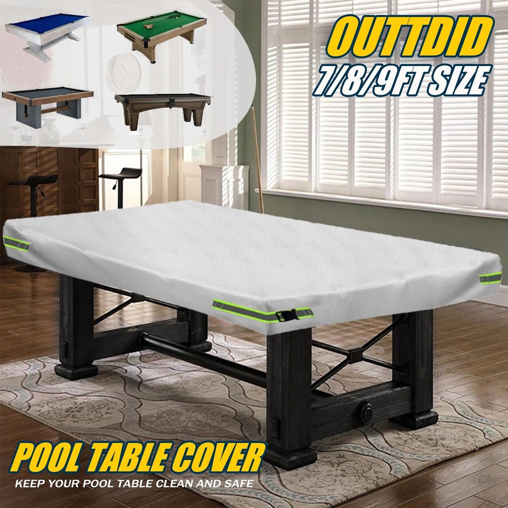 Pool Table Cover - Billiard Table Cover, 600D Waterproof Covers for Billiard ...