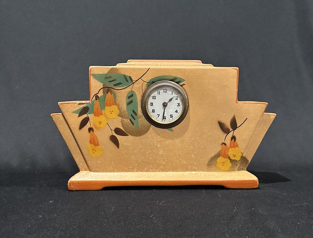 Art Deco Ceramic Mantle Clock circa 1930