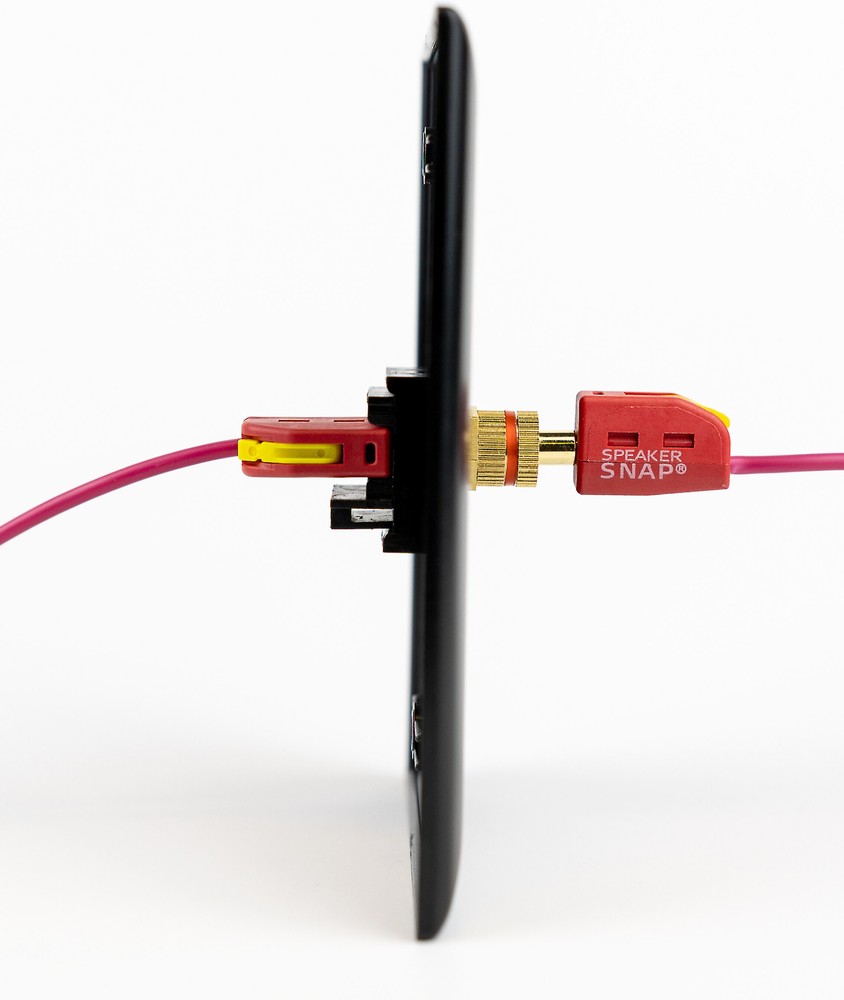 Speaker Snap Keystone Binding Posts 12 Pairs / 24 Pieces -Black