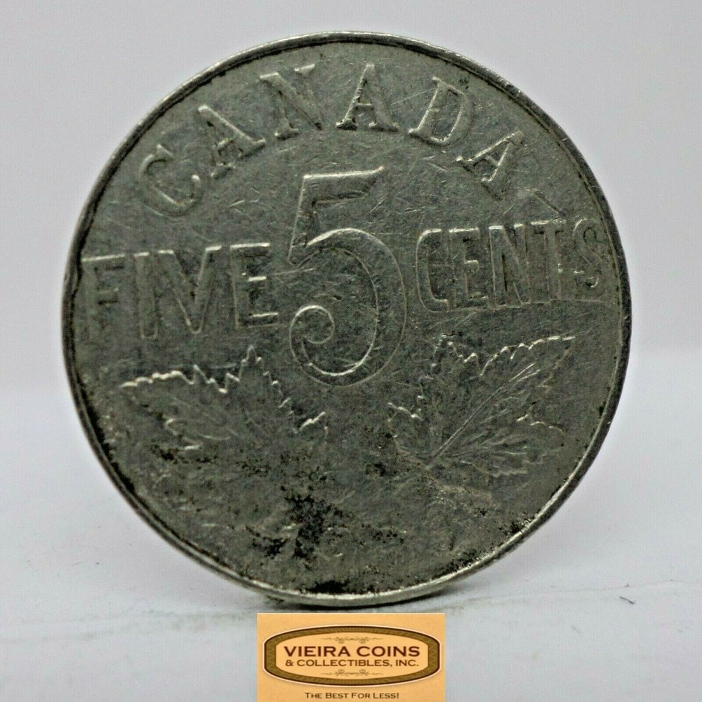 1933 Canada 5 Cents, Free Shipping -  #C19361NQ