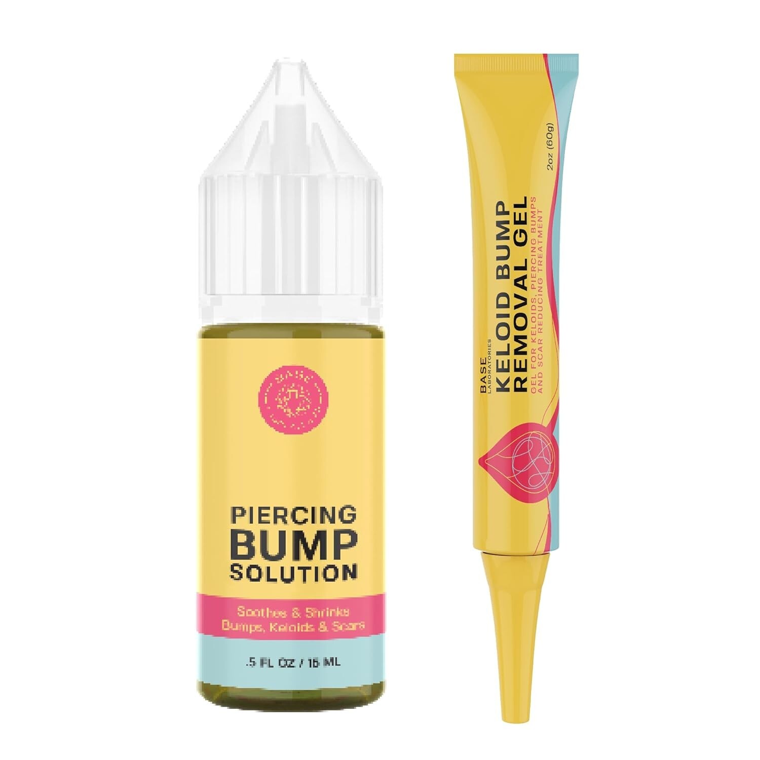 Base Labs Piercing Keloid Bump Duo | Piercing Bump Solution + Keloid Bump Gel
