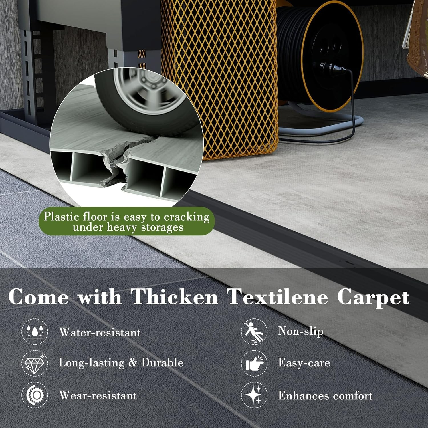 Domi 6 x 11 ft Resin Storage Shed Plastic Garden Shed