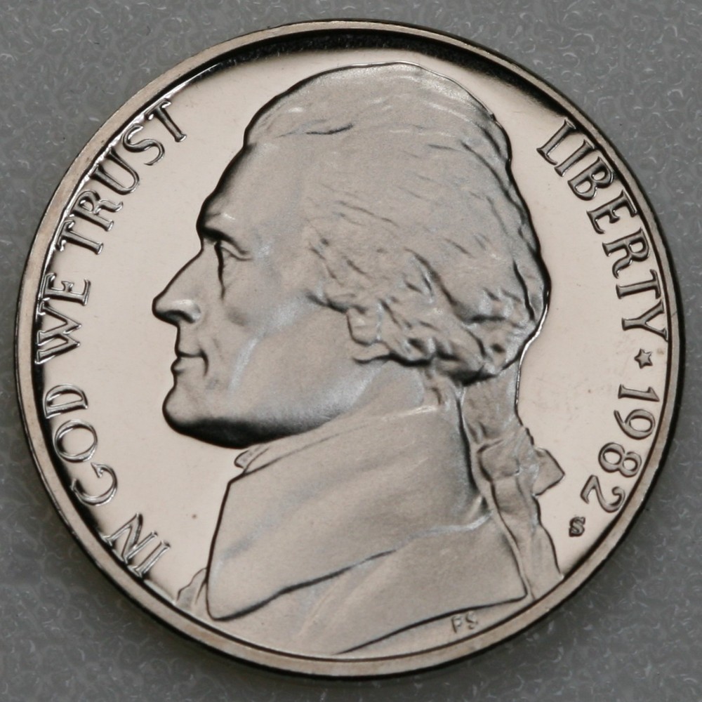 1982 S Gem DCam Proof Jefferson Nickel